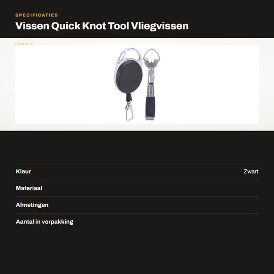 aladdien - Vissen Quick Knot Tool - Vliegvissen - Snelle Nagelklopper - Visgerei - Lijnen Clipper - Visgereedschap - Geschikt voor Vliegvissen van Merkloos — afbeelding 3