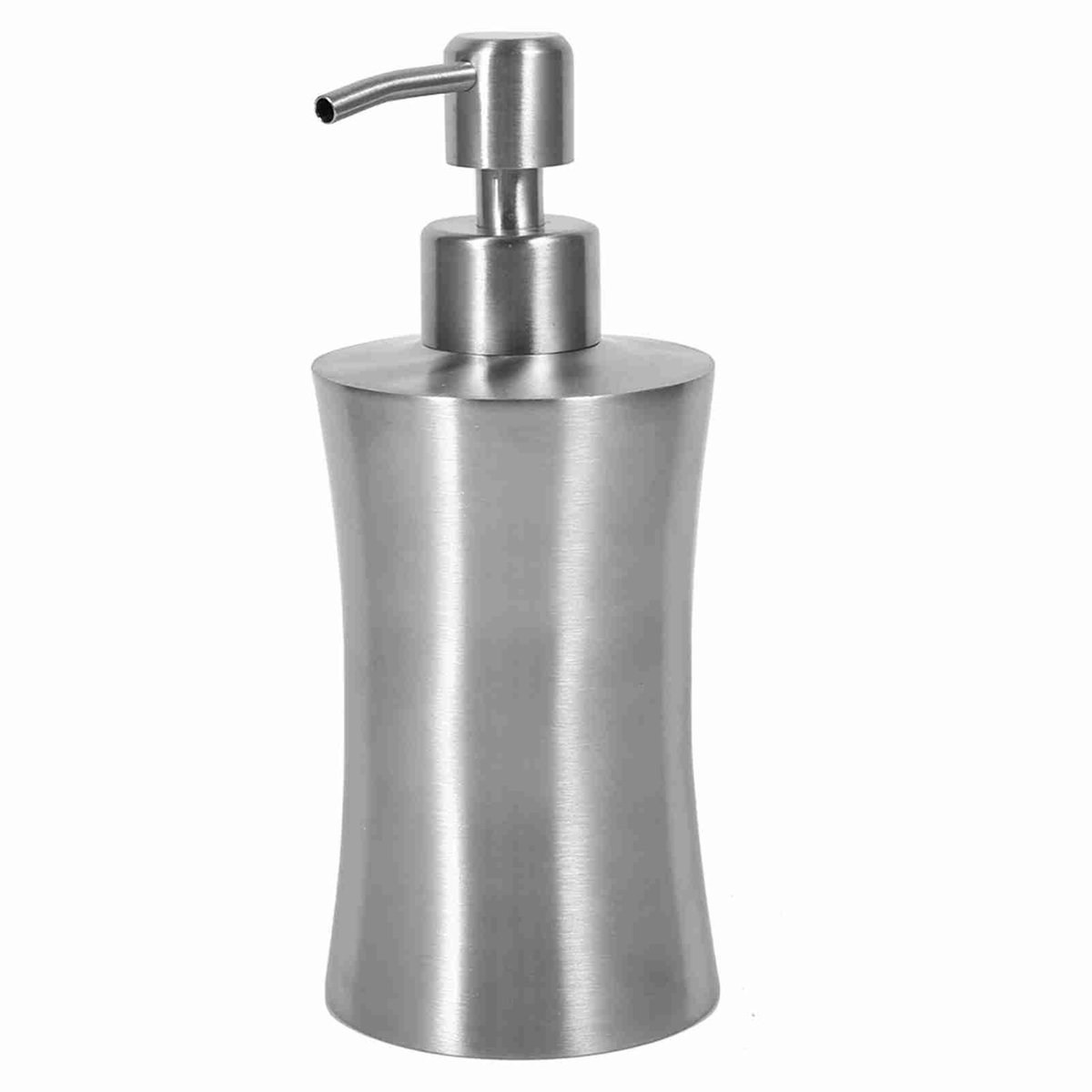 Dailygoods- Zeepdispenser 400ml - Roestvrij Staal - Wandmontage - Antislip - Douche/Keuken - Milieuvriendelijk - Perfecte Dosering