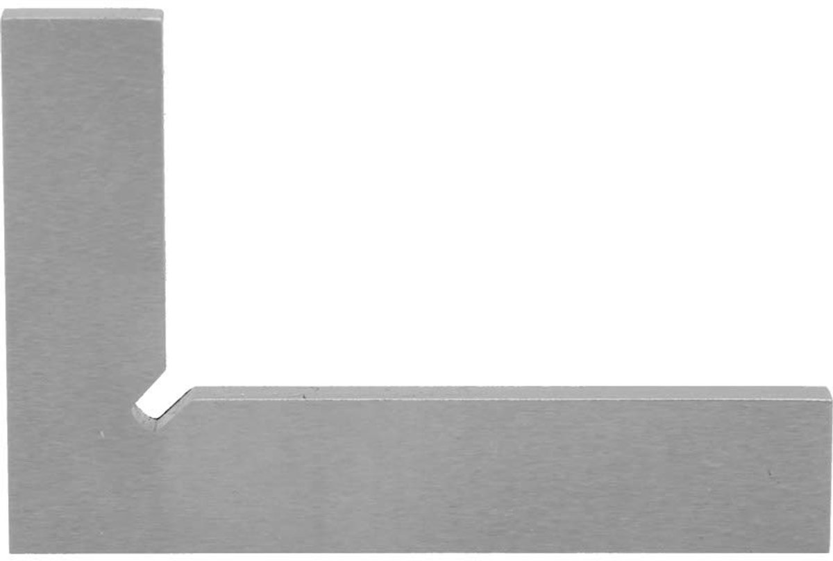 Dailygoods- Hoekmeter Schokbestendig - Meetinstrument 90° - Stalen Ruler - Precisie Gereedschap - Professioneel Gebruik - Voor Hoekmetingen - Meetlat