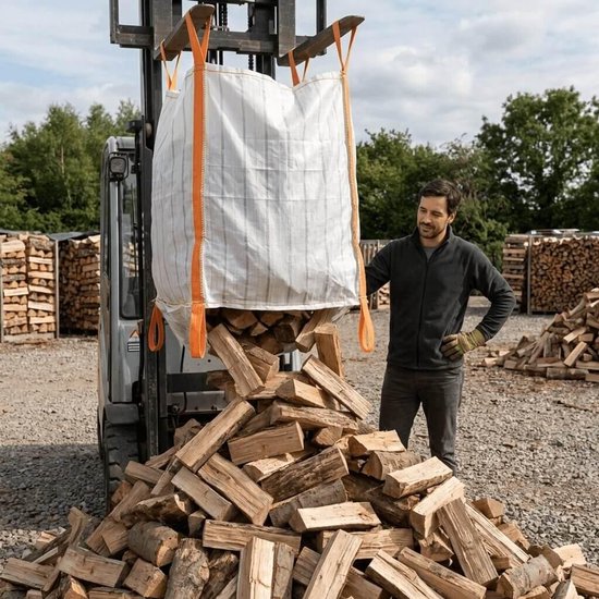 10x - Geventileerde Big Bag 100x100x130cm - Zak met losbodem van Merkloos	 — afbeelding 2