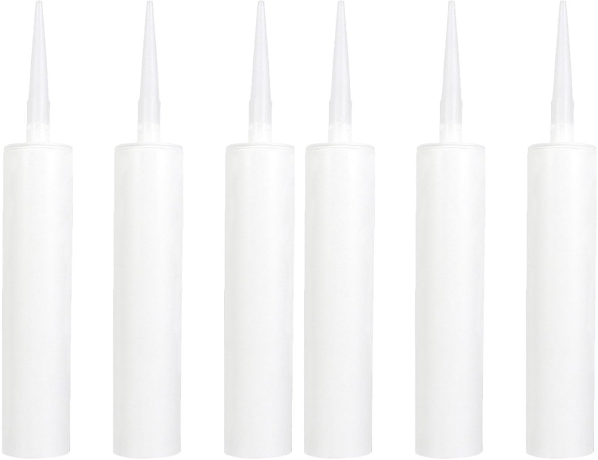 Dailygoods- Vacuüm Siliconen Patroon - 6 Stuks - Afdichtingsgereedschap - Lijm-applicatieflacons - Cementgereedschap - Eenvoudige toepassing - Kittoepassing