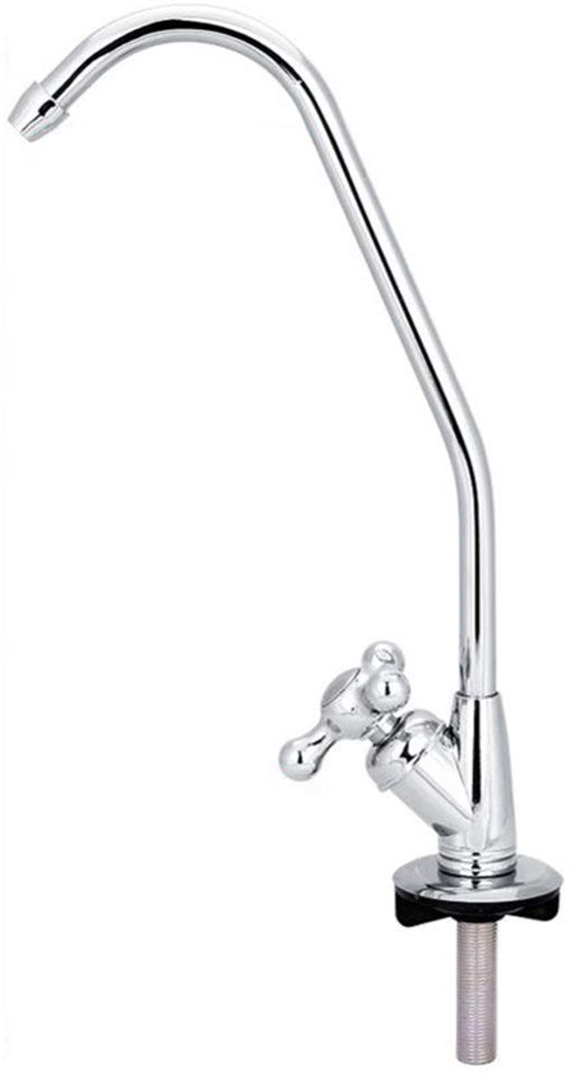 Dailygoods- Keukenkraan Zinklegering - Hoogte 28 cm - Chroom - Drinkwaterfilter - Elegante Decoratie - Roestvrij Staal - Waterkraan