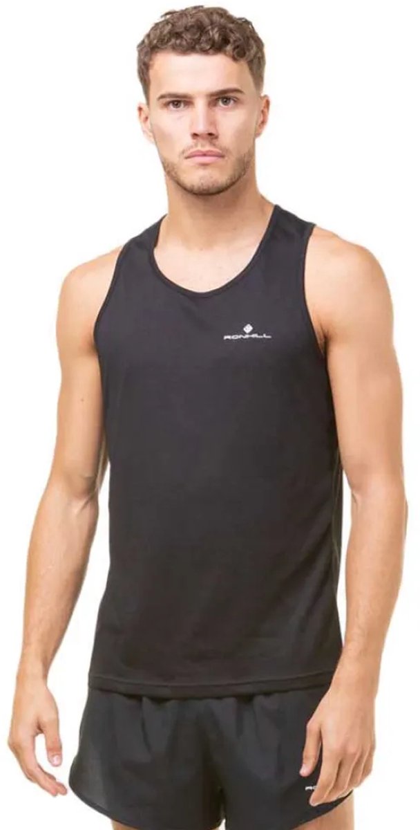 Ronhill Core Mouwloos T-shirt Zwart S Man