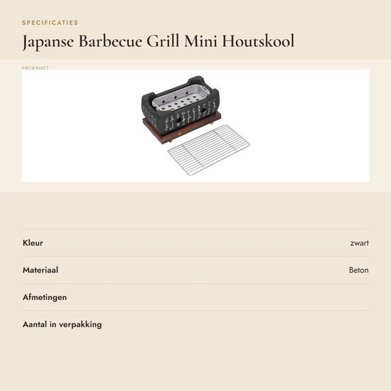 SPHProducts - Japanse Barbecue Grill - Mini Houtskool Grill - Draagbaar en Lichtgewicht - Aluminium - Voor Binnen en Buiten - Perfect voor BBQ's - Incl... van sphproducts — afbeelding 2