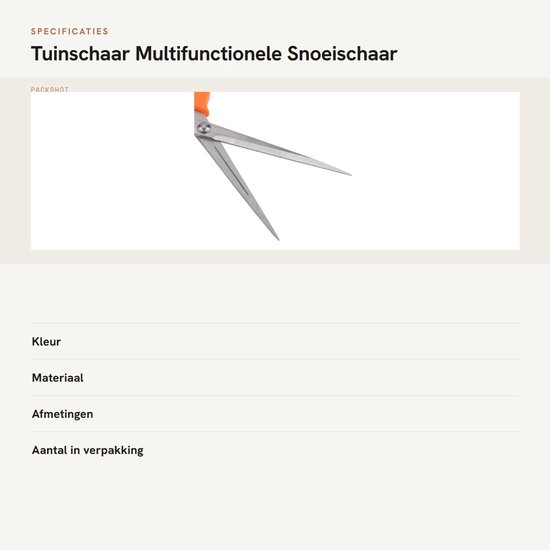 aladdien - Tuinschaar - Multifunctionele Snoeischaar - Ergonomisch en Duurzaam - 9,8 Inch - Snoeischaar voor Bloemen en Fruit - Tuingereedschap van Aladdien — afbeelding 2