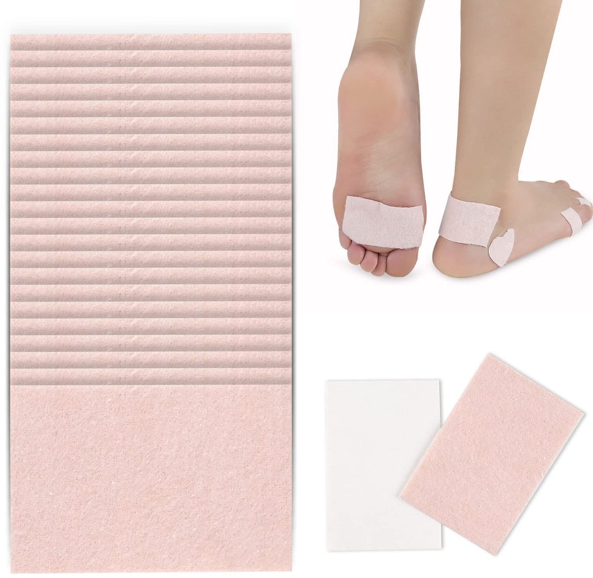 Dailygoods- Preventiepads 24 Stuks - Antislip - Zelfklevend - Voetverzorging - Multifunctioneel - Blisterverpakking - Blisterpleisters