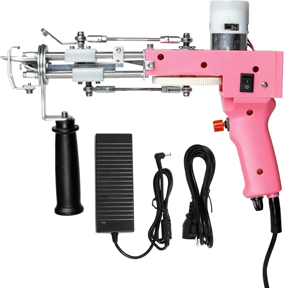 Tuftpistool Set - Tapijt Machine - Tapijt Maken - 2-in-1 Pool Modus - 4-19 mm Stapel - Roze