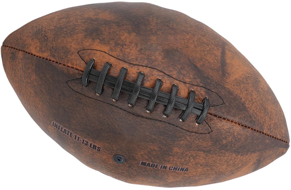 Dailygoods- Rugbybal Maat 9 - PU Materiaal - Comfortabele Grip - Trainingsvoetbal - Uitstekende Elasticiteit - Verbeterde Veiligheid - Trainingsbal