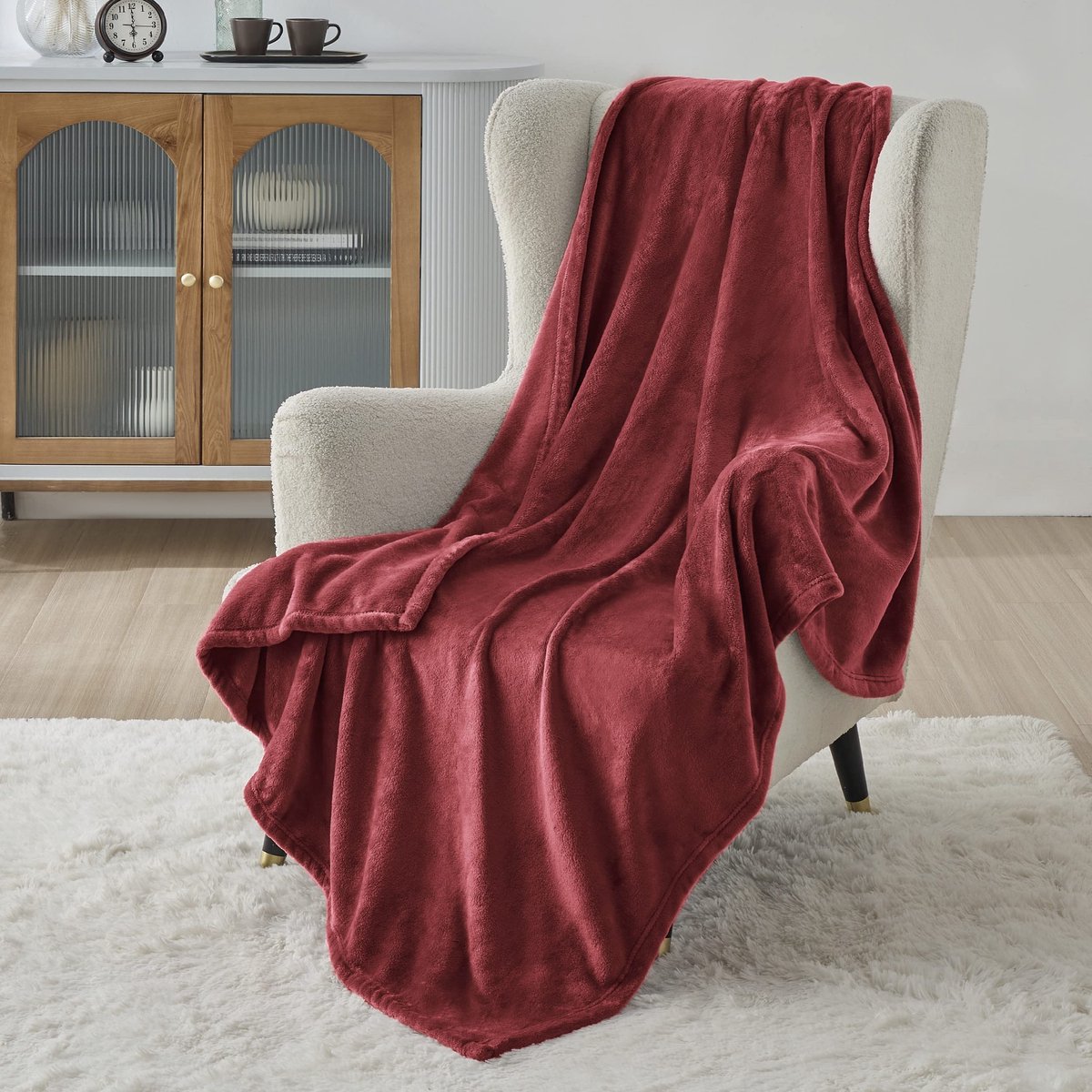 Dailygoods- Fleecedeken 150x200 cm - Warme/Zachte Deken - Bankdeken - Woondeken - Knuffeldeken - Flanellen Materiaal