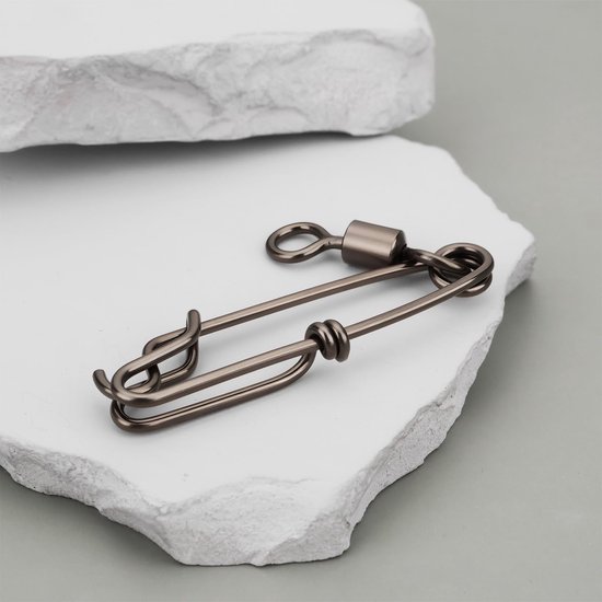 Dailygoods- Vissnoer 10PCS - Heavy Duty - Zoutwatervissen - Lange Lijn - Snaps - Roestvrij Staal - Max. Treksterkte 128 kg - Visclips van Dailygoods — afbeelding 4