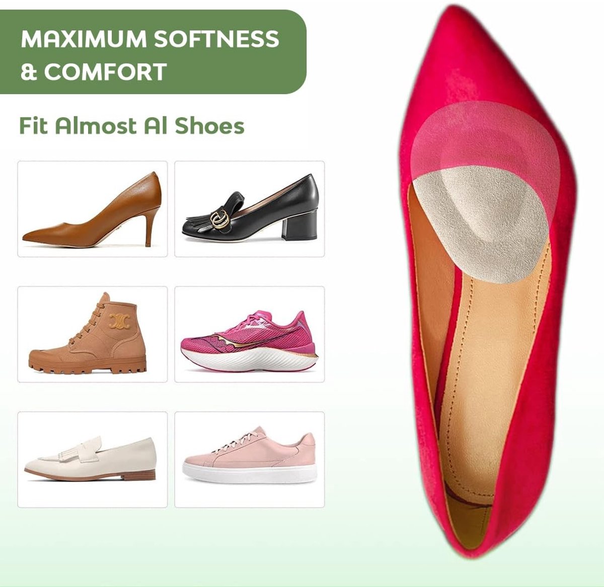 Dailygoods- Middenvoetkussens - Zachte Gel Inlegzolen - Antislip