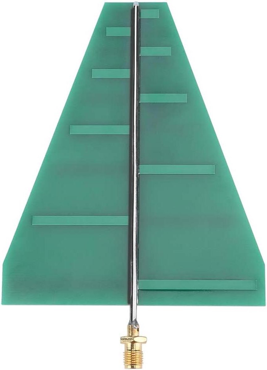 Log Periodieke Antenne - UWB Antenne - Industriële Toepassingen - Breedband Frequentie - 12 x 8 cm - Groen