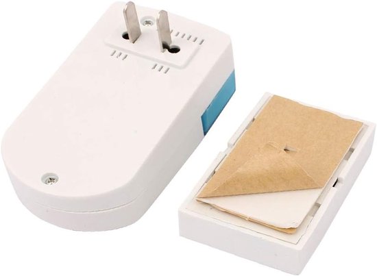Draadloze Deurbel - Muziek Melodie - Bezoekers Ontvangen - 36 Melodieën Instelbaar - 12V Batterij Inclusief - Wit — afbeelding 2