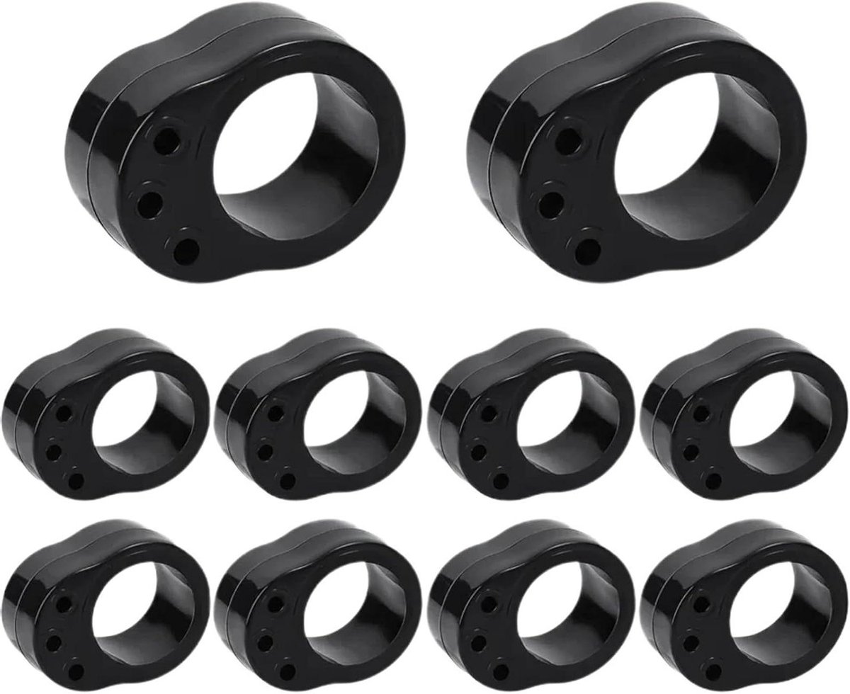 Deurstopper - Muur beschermer - Schade voorkomen - Antislip onderkant - 20 stuks - Transparant