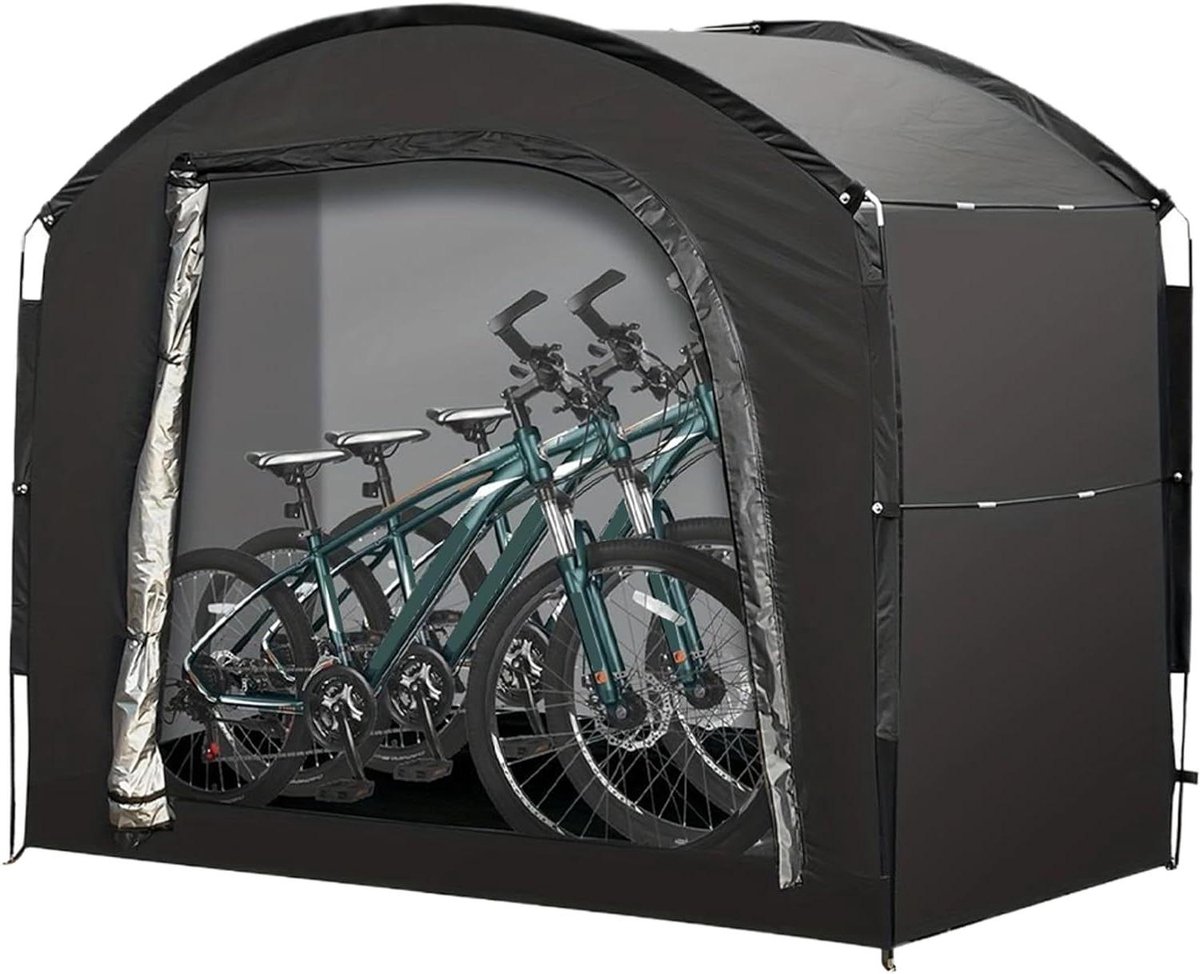 Opbergtent voor fietsen, bergruimte voor motorfietsen, waterdicht Oxford-weefsel met ritssluiting voor grasmaaiers, zwembadapparatuur, tuingereedschap en hardware
