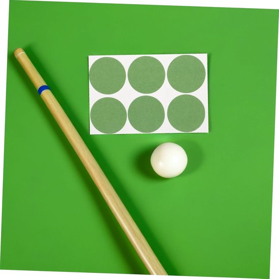 Pooltafel Reparatie Stickers - Biljart Tafel Vilt Patches - Tafelkleed Herstellen - Zelfklevend en Glad - 5.50X5.50CM - Groen — afbeelding 4