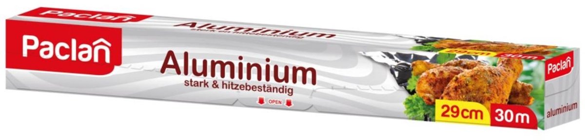 PACLAN Aluminiumfolie 30m x 29cm
