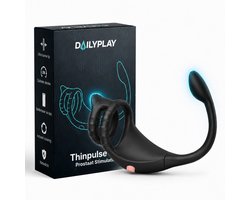 Dailyplay Prostaat Vibrator met Cockring – Extra Dunne Anaal Stimulator met Afstandsbediening – Buttplug Dildo Vibrator – Sex Toys voor Mannen & Koppels – Anale Seks Speeltjes