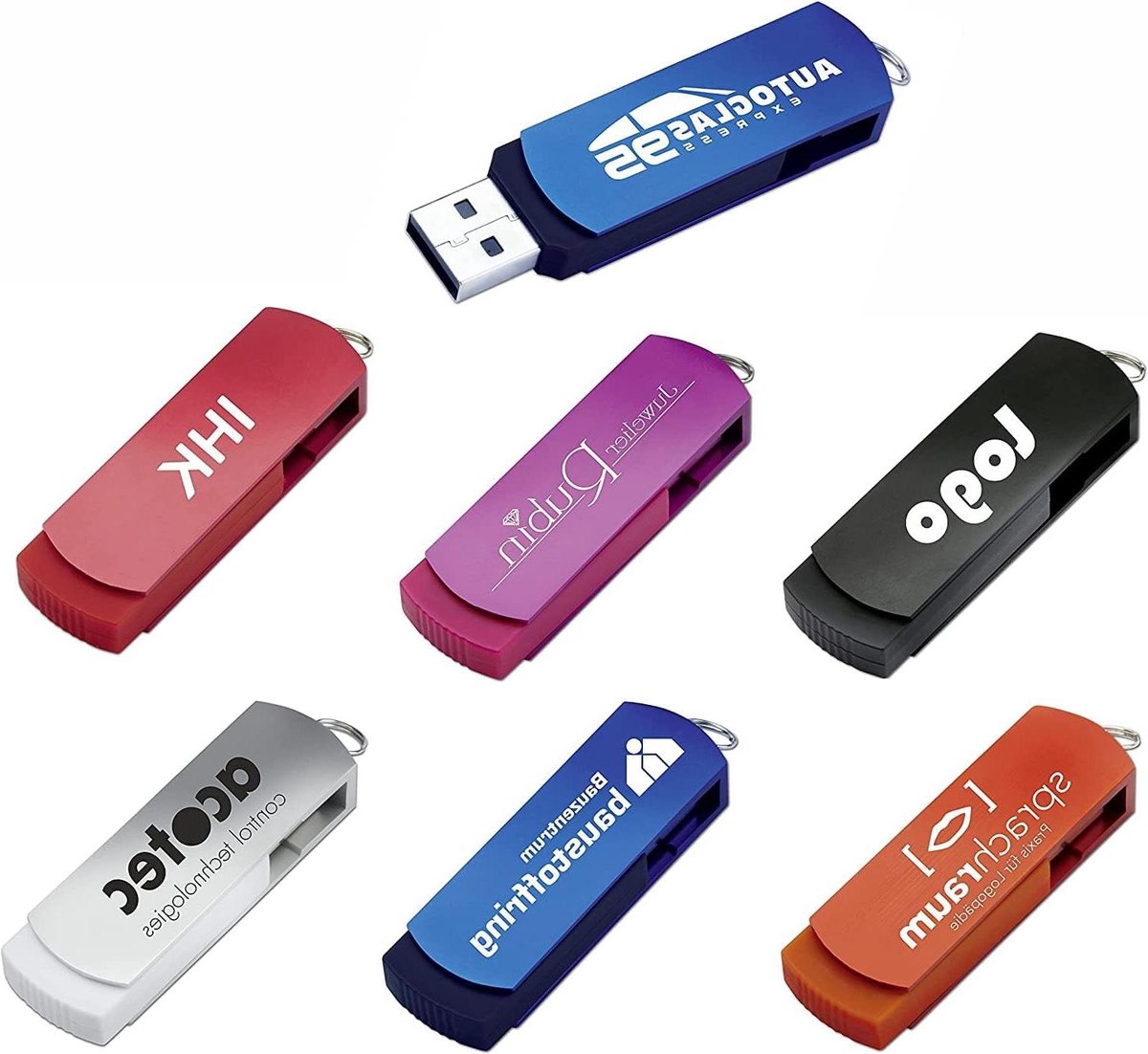 USB-sticks - Geheugensticks Data - Bestanden Opslaan - Met Gravure - 4 GB 50 Stuks - Roze