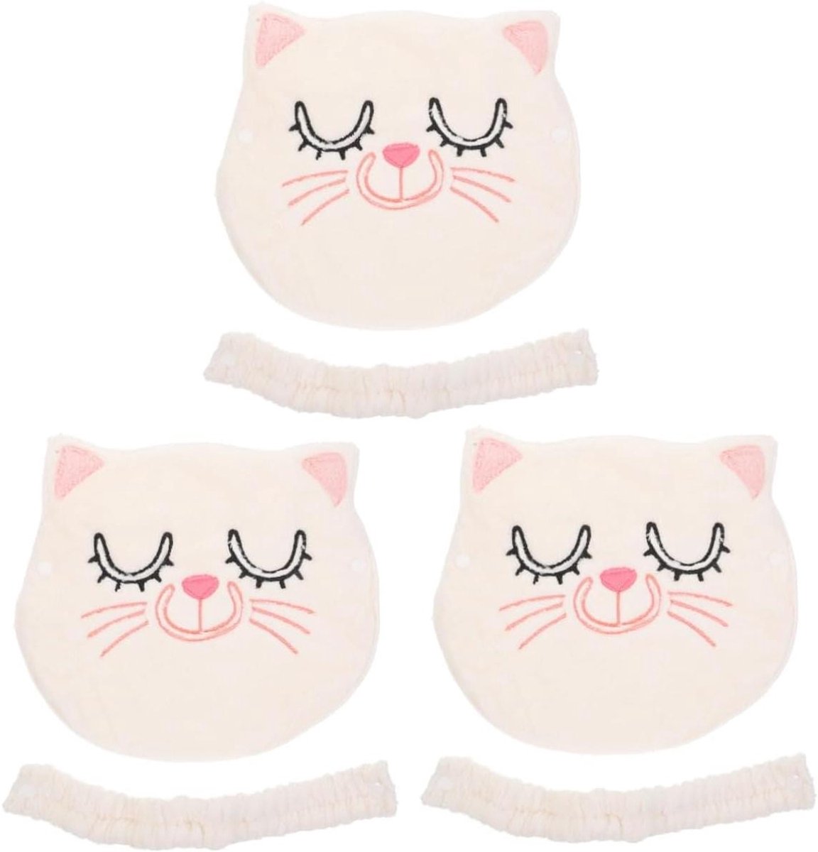 Warm Kompres Handdoekmasker - Gezichtsmasker Handdoeken - Gezichtsverzorging Stomen - Herbruikbaar Koraalfleece - 23 x 215 cm - Wit