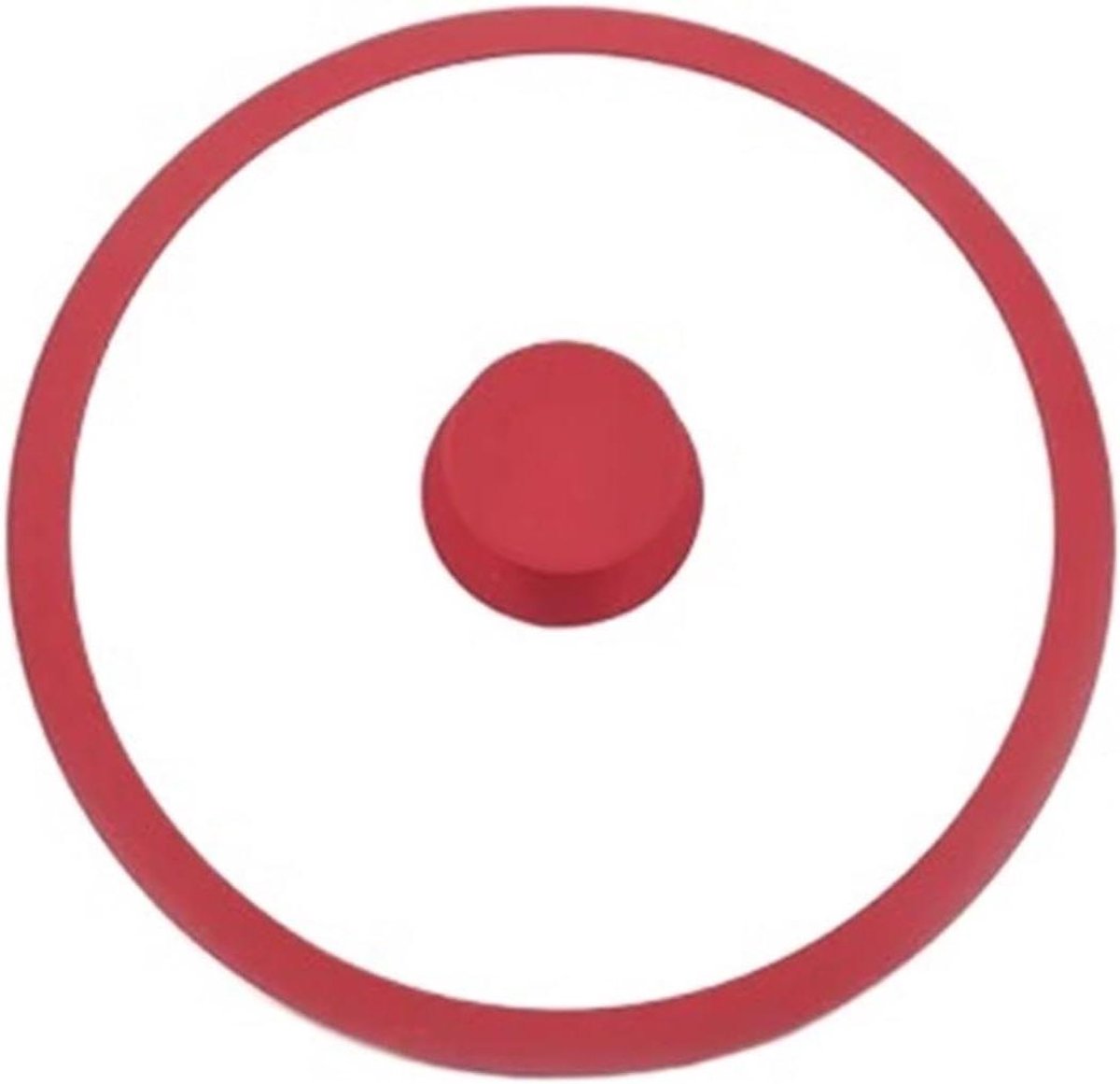 Pannendeksel Rood Universeel Deksel Koken Accessoires Onbreekbaar Glas 24 cm Rood