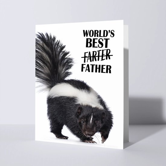 CAT'CHY Cards - wenskaart - vaderdag - stinkdier