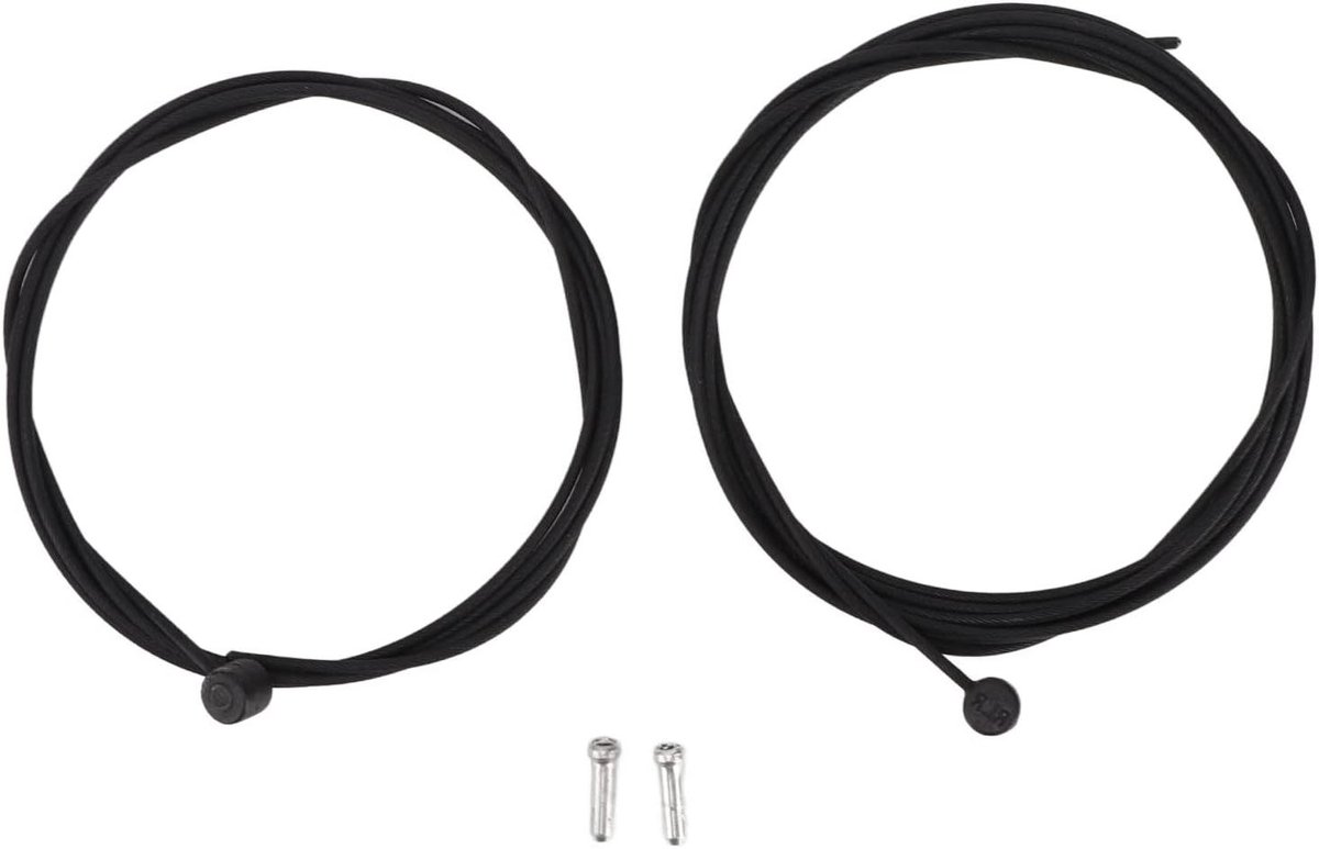 Fiets Kabel Set - Rem en Schakel - Fiets Onderhoud - Corrosiebestendig Materiaal - 2 Kabels - Zilverkleurig