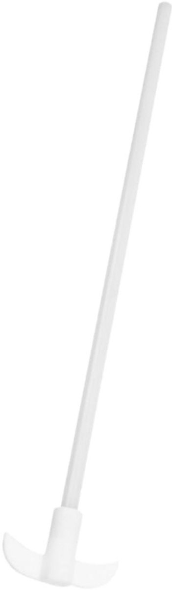 Roerstaaf PTFE - Mengstaaf Scheikunde - Laboratorium Mengen - Glad Oppervlak - 25 cm - Wit