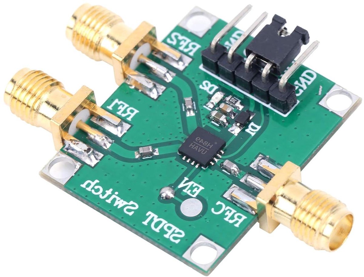 RF Schakelmodule - Signaalroutering PCB - Industriële Test - SMA Interface - 6GHz - Groen