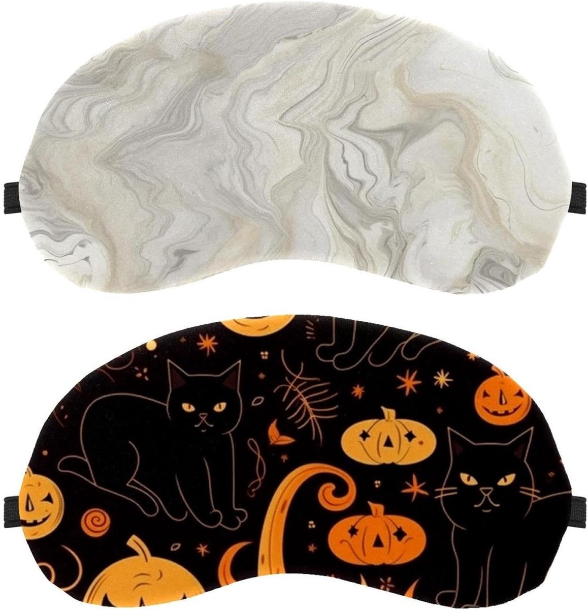 Slaapmasker Set - Oogmasker Slapen - Ontspannen Rust - 100% Lichtblokkerend - 19.5 x 10 cm - Zwart