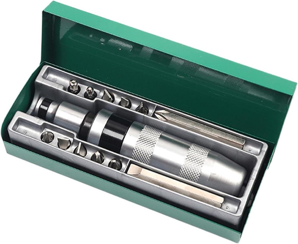 Ratelschroevendraaier Set - 13-in-1 Gereedschap - Huishoudelijke Reparatie - Chroom-Vanadium Staal - 16cm Handvat - Niet gespecificeerd