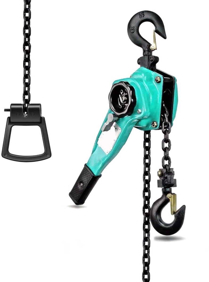 Handkettingtakel - Hefboom takel - Zware lasten heffen - Nauwkeurige positionering - 0.75T 1.5M - Oranje