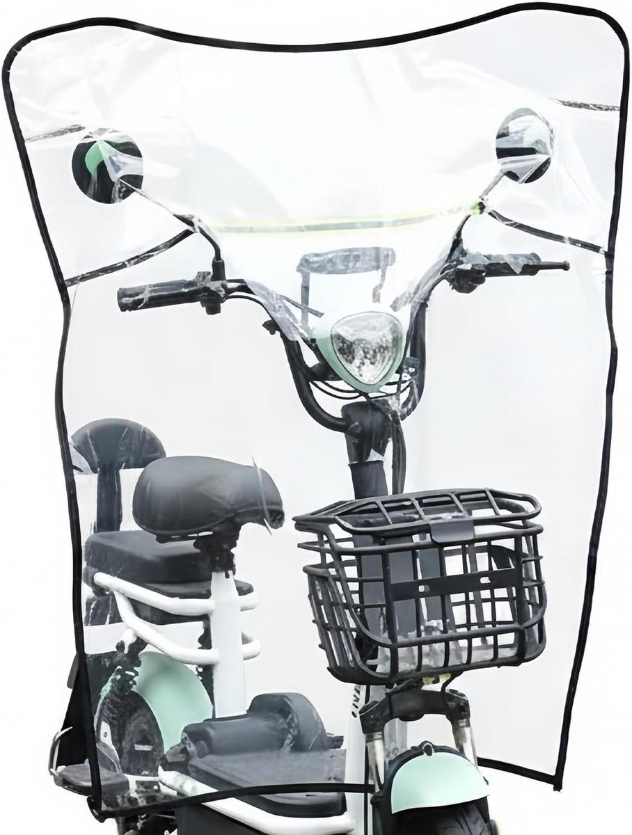 Motorfiets Windscherm - Scooter Voorruit - Bescherming Tegen Weer - Gereedschapsloze Montage - 40 Inch Hoogte - Transparant