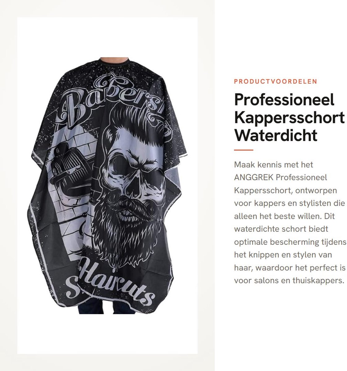 Dailygoods- Kappersschort Professioneel - Waterdicht - Verstelbare Gesp - Barbershop Styling - Hoogwaardige Kwaliteit - Duurzaam Materiaal - Kapperscape