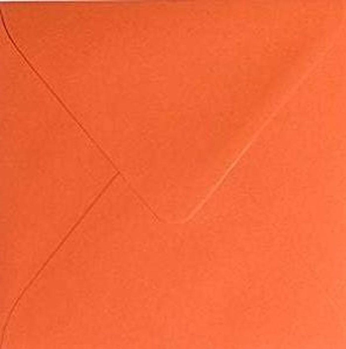 Vierkante Enveloppen - Briefpapier Poststukken - Kaarten Versturen - Damp Adhesive Sluiting - 14 x 14 cm - Mandarijn