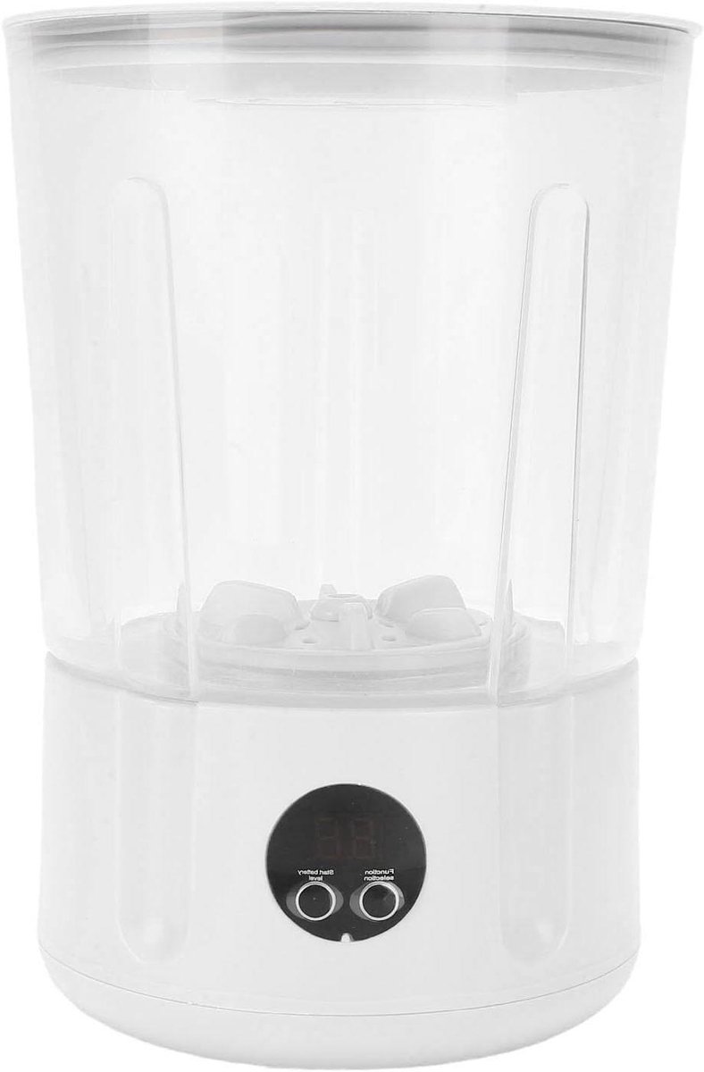 Mini wasmachine Draagbare washer Kleine was Draadloos oplaadbaar 3 Liter Wit