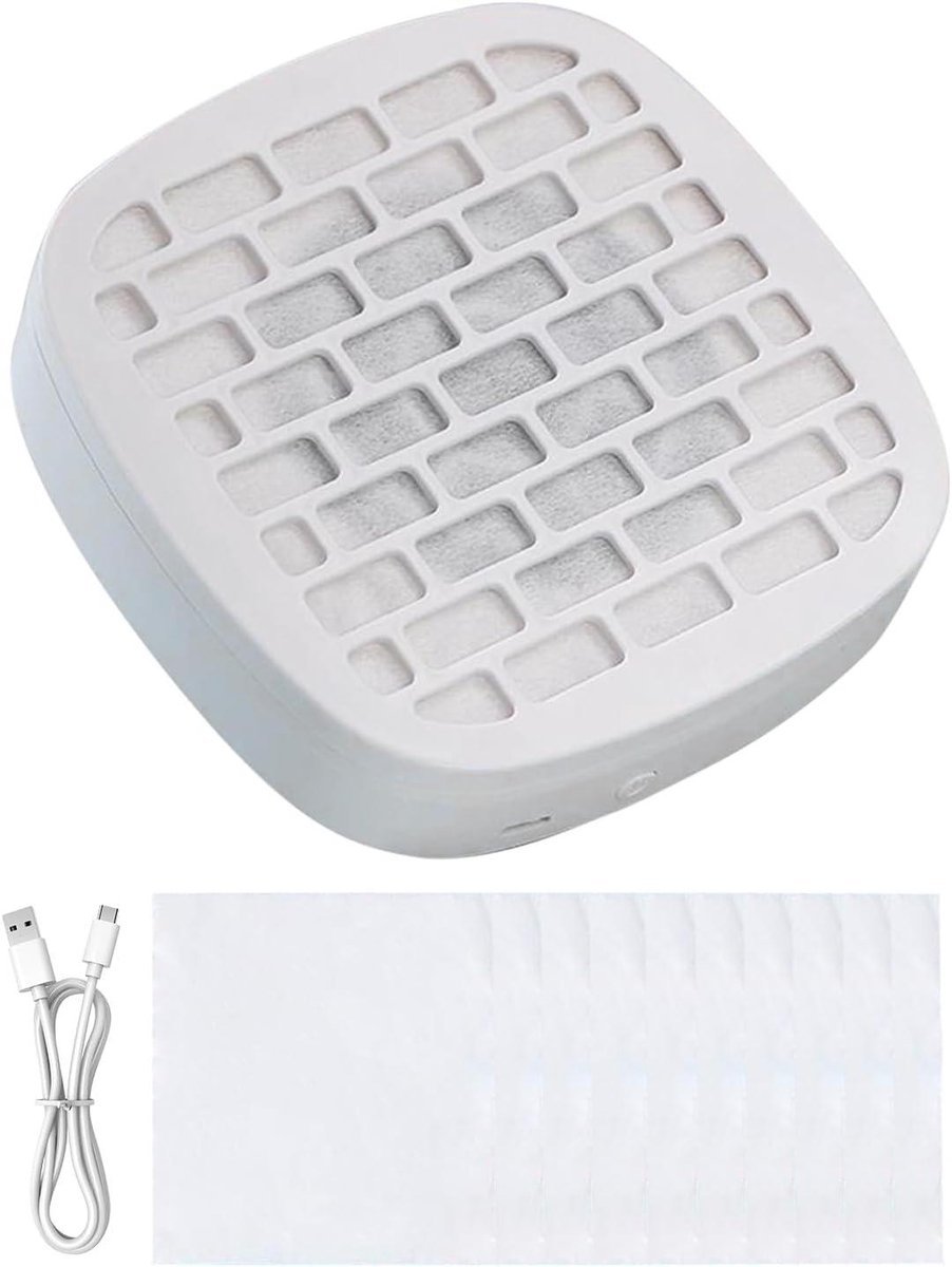 Nagel Ventilator - Stof Afzuiger - Nagelverzorging Thuis - Stille Werking - 14 cm - Wit