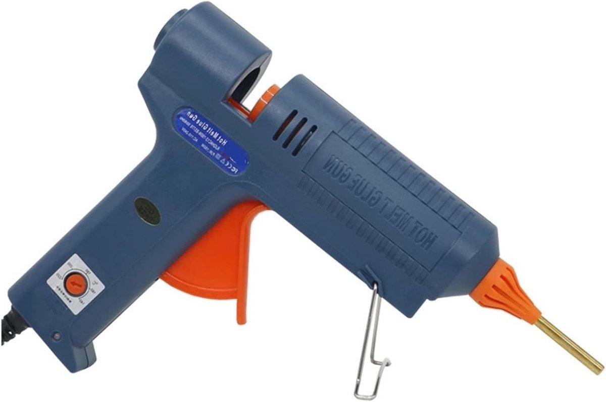 150W lange koperen mondstuk hotmelt lijmpistool verstelbare temperatuur voor 11 mm lijmstiften professioneel industrieel lijmpistool (kleur: 2,0 x 70