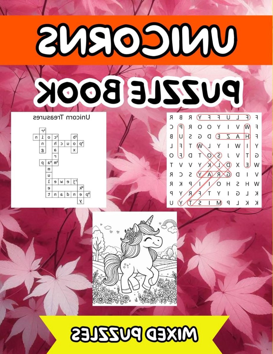 Puzzelboek Unicorns - Breinbrekers Kinderen - Creatief Bezig - Magische Thema - 53 Pagina's - Gekleurd
