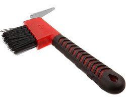 Hoefplectrum Paard - Hoefborstel Tool - Paarden Verzorgen - Comfortabel Rubber Handvat - 16.5 cm - Willekeurig