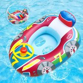 Bouée Avion Avec Pistolet à Eau Pour Enfants 3-10 Ans – Bateau Gonflable Siège Piscine Sécurisé