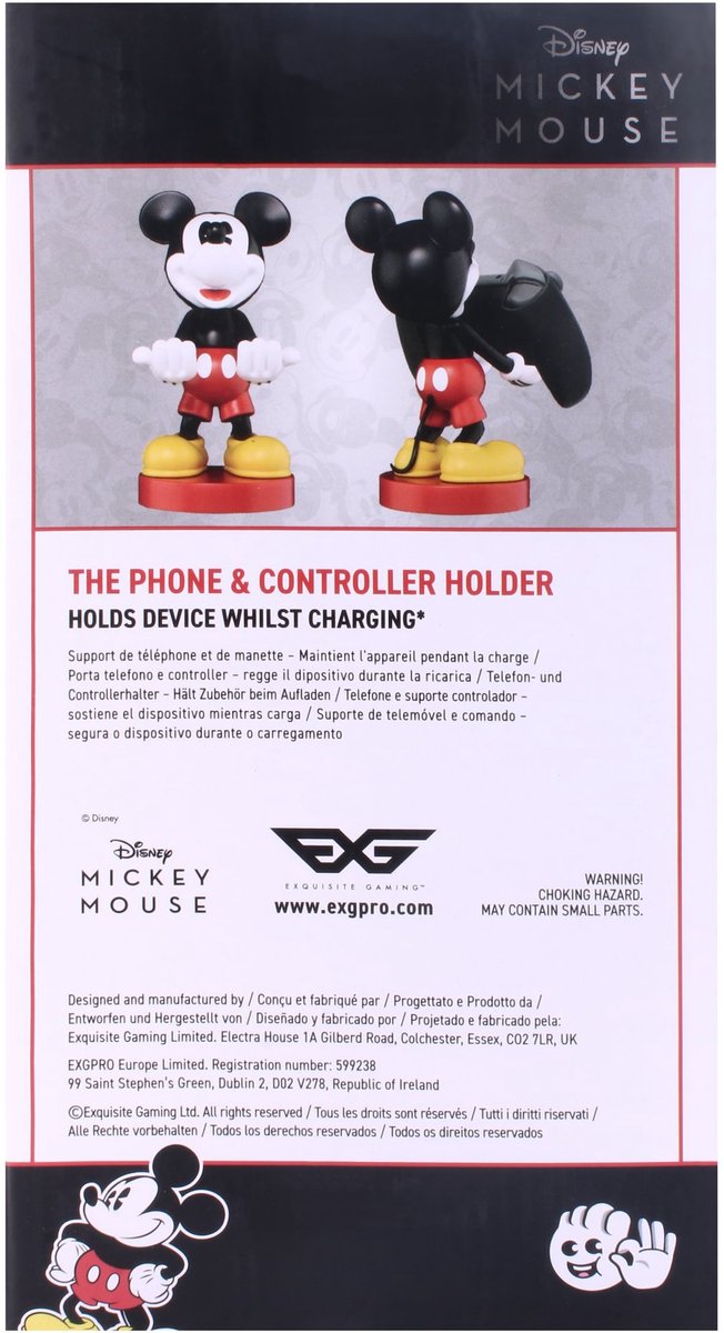 Mickey Mouse - Disney - figurine standaard voor telefoon | controller | oplaadcase (Cable Guys Original) — afbeelding 7