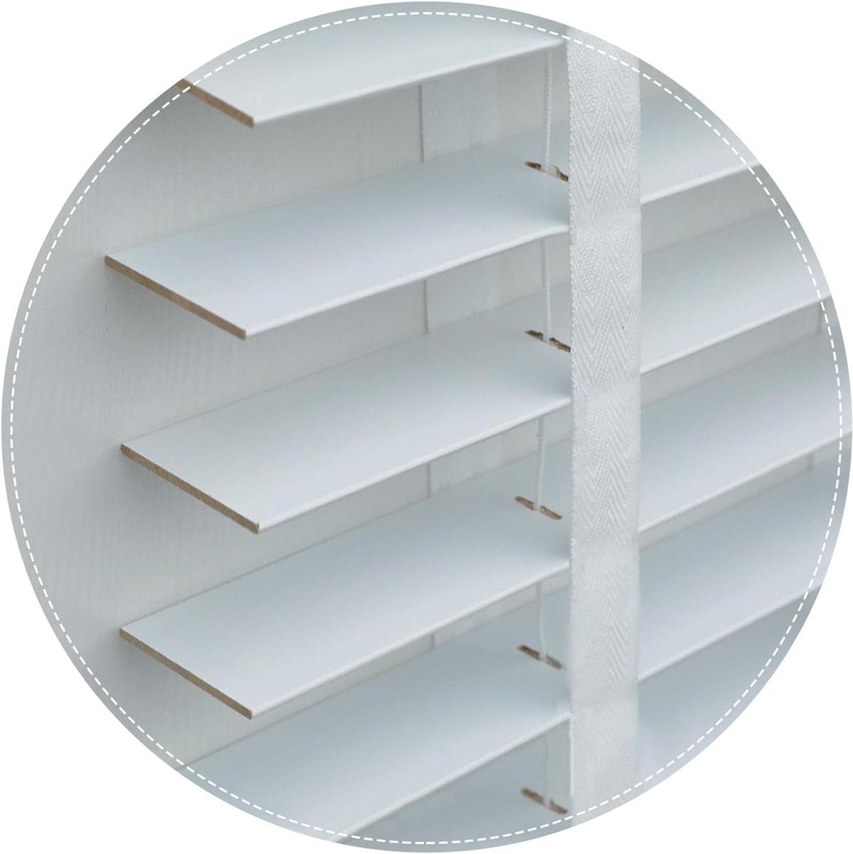 Massief Houten Jaloezieën - Houten Raambekleding - Privacy Creëren - 50 mm Brede Latten -