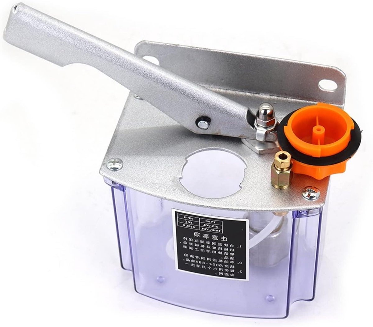 Handmatige Oliepomp - Smeerpomp Kit - Machine Smering - Handdruk Bediening - 06L Inhoud - Metaal