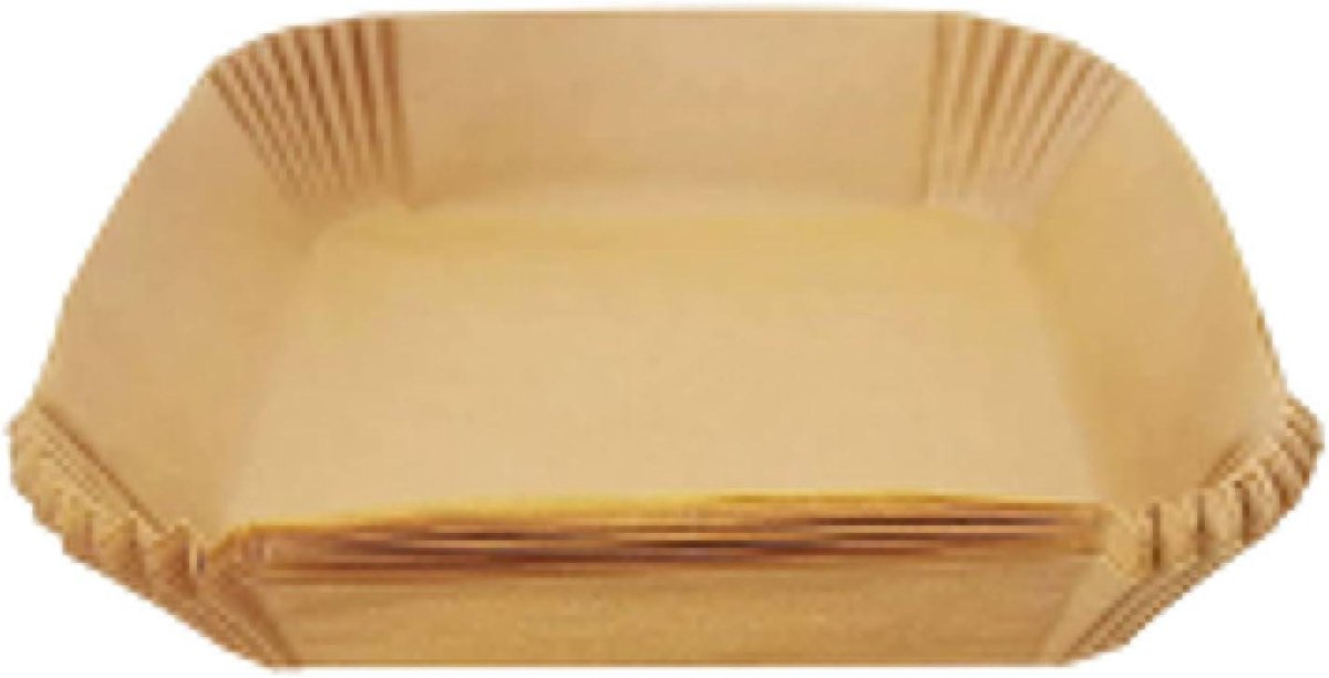 Bakpapier Vellen - Airfryer Liners - Bakken en Braden - Olie Waterdicht - 50 Stuks 16-20cm - Geel