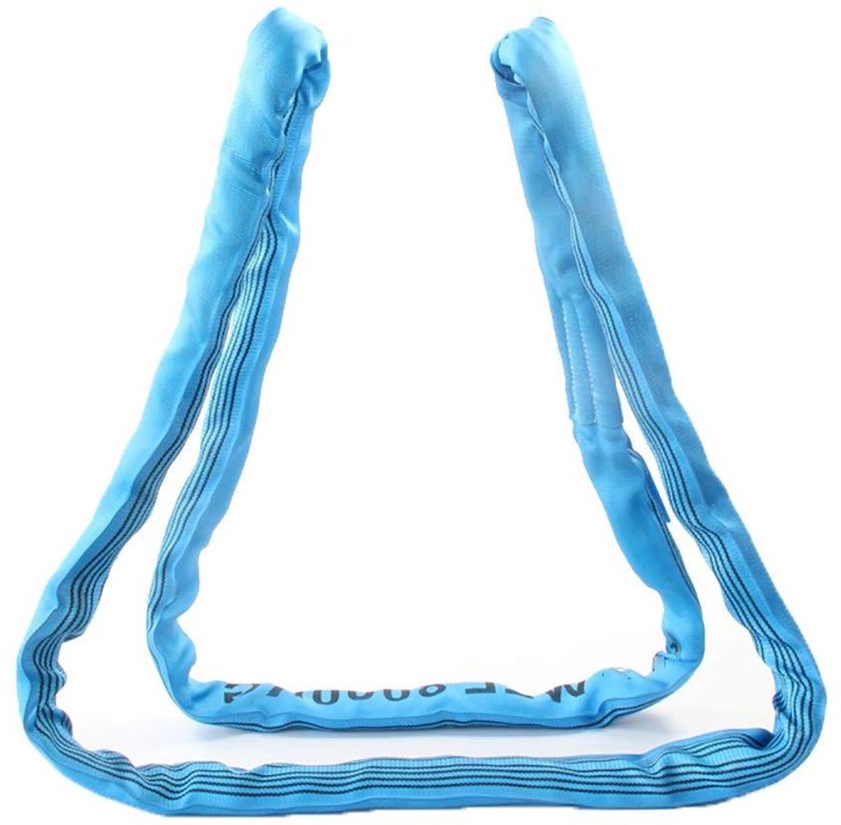 Hijsketting stroppen - Hijsband - Materiaal tillen - Dubbele polyester hoes - 8 ton - Blauw
