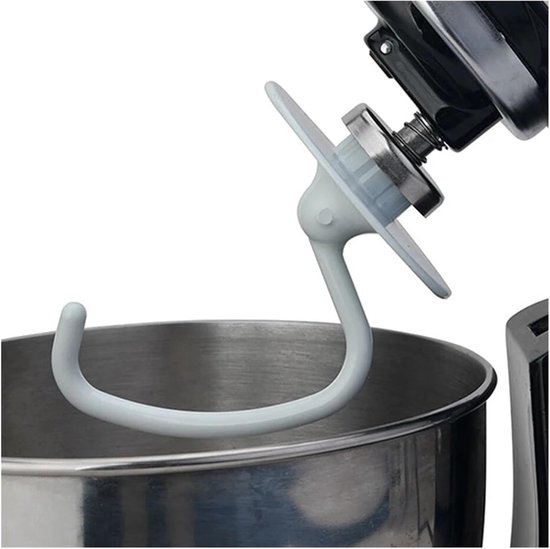 Deeghaak Vervanging - Mixer Onderdeel - Beslag Maken - Duurzaam Aluminium - 4.5 QT - Wit — afbeelding 3