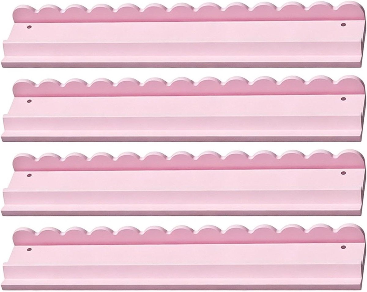 Mahjong Tegelrekken - Houten Houder - Spel Organisatie - Magnetisch Antislip - 4 Stuks - Natuurlijk Hout
