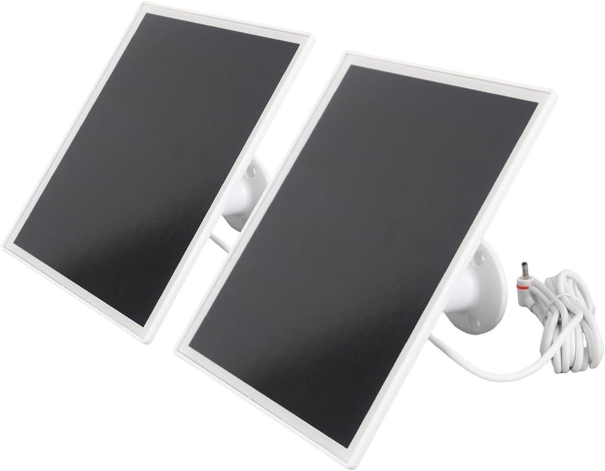 Zonnepaneel Beveiligingscamera - Solar Charger Camera - Camera Voeden - IP66 Regendicht - 6W - Zwart