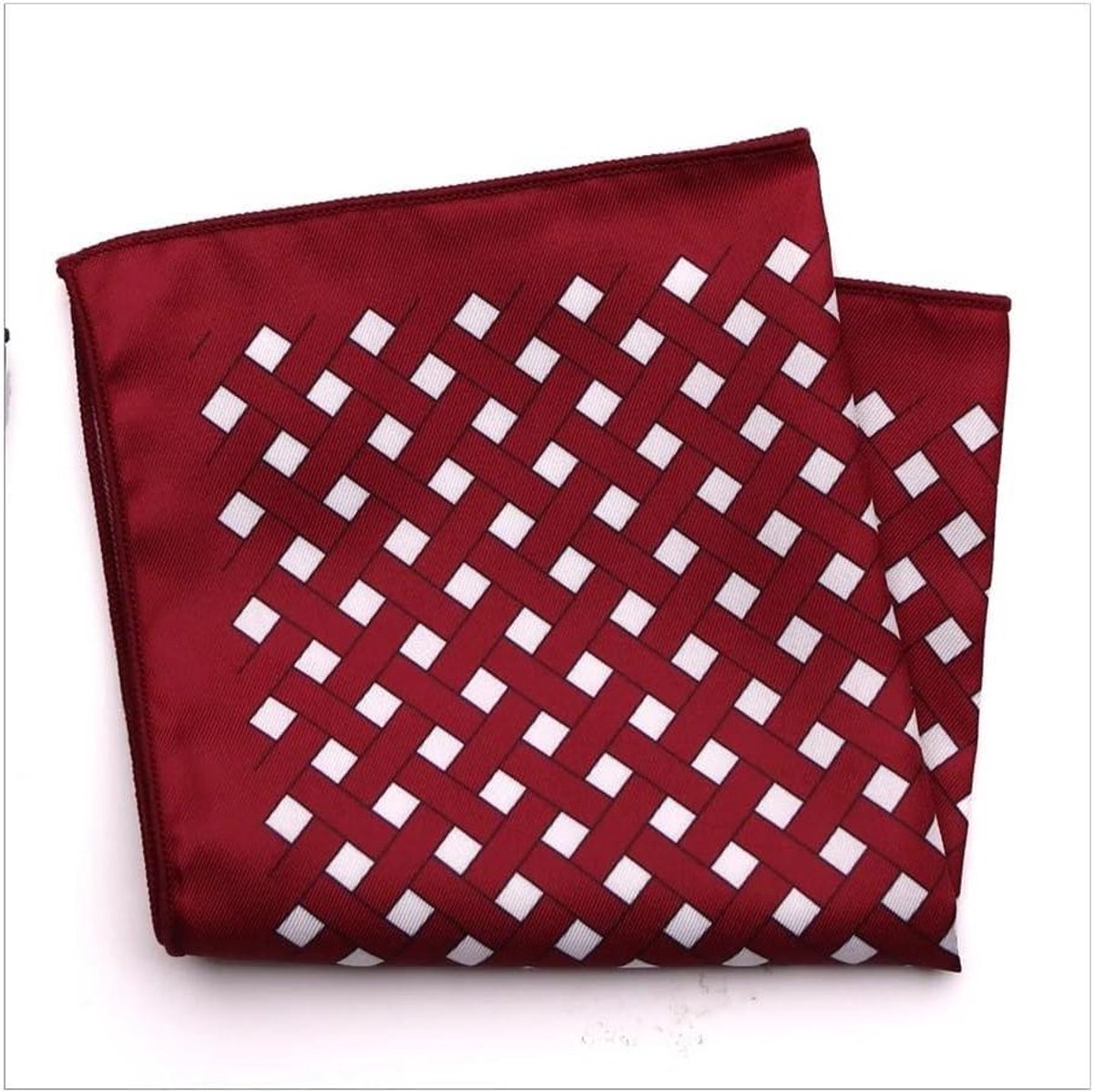Vierkante Zakdoek - Borst Zakdoek - Formele Gelegenheid - Stijlvolle Afwerking - 23 x 23 CM - Stippen
